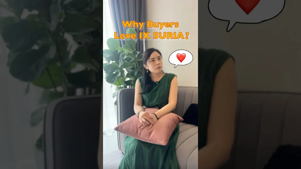 An IX SURIA buyer seated in a show unit, sharing why she chose the project